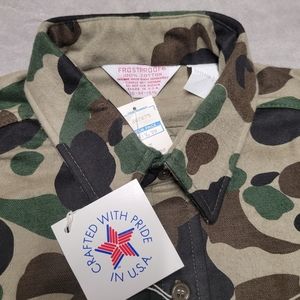 Vtg Frostproof Flannel Camo Shirt Mens Sz M Long Sleeve w Original Tags USA Made